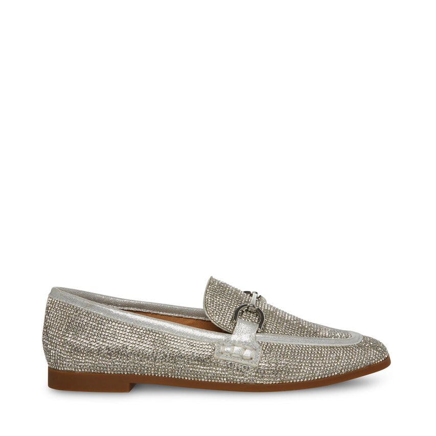 Loafers Steve Madden Carrine-r Mujer Plateadas | ES CAS031